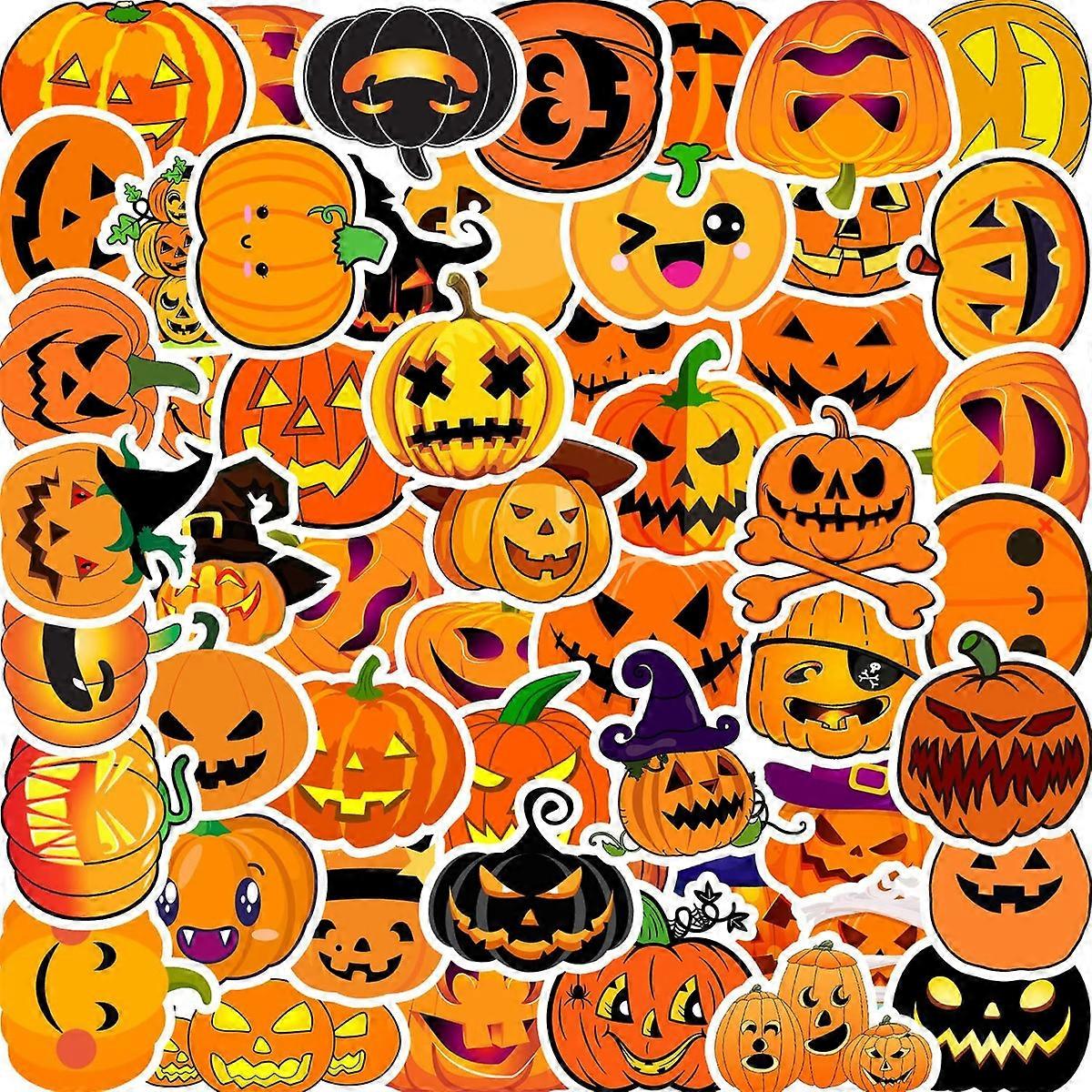 Cute Halloween Stickers, Personalizable For A Variety Of Surfaces, Non-Repetitive Patterns Add A Unique Twist To Your Decorative Items