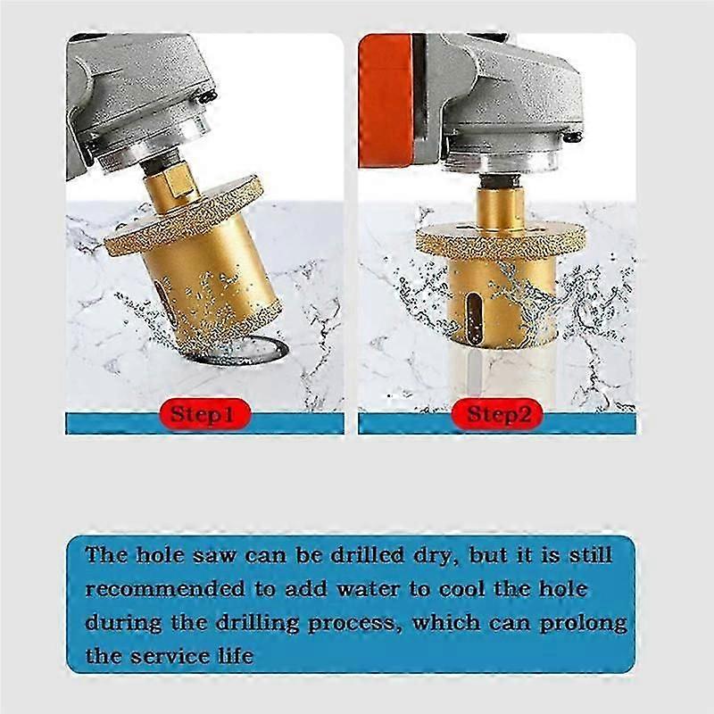 Hole Opener Grinder Drill Bit Brazed Diamond Hole Drill Saw Core Bits for Marble Tiles Hole Opener M10 40-60 js