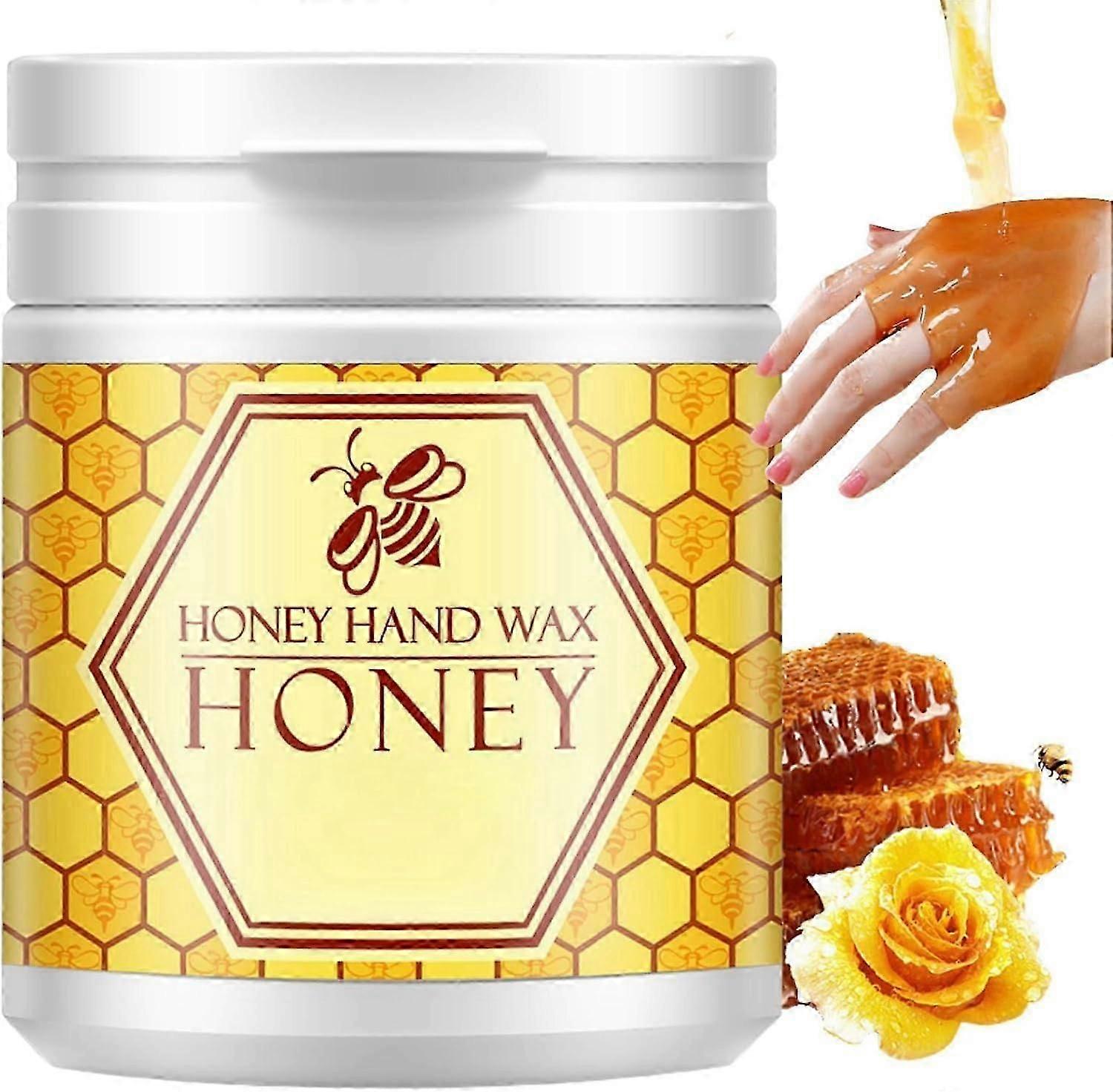 Wax Hand Mask, Honey Milk Hand Peeling Mask, Honey Hand Mask Moisturizing, Nourishing & Hydrating Hand Mask, Exfoliating Hand Wax 170g