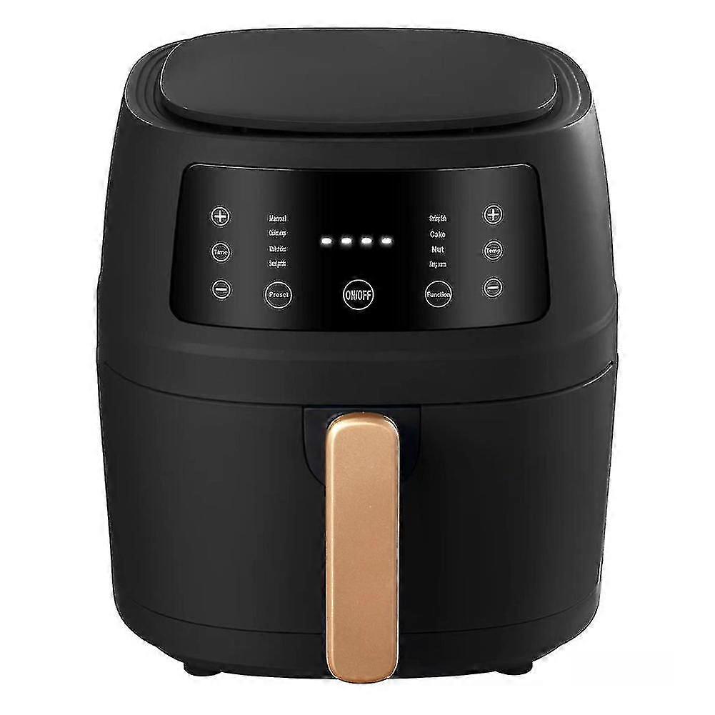 5l Capacity Smart Automatic Household Multi-function Led Ouchscreen Deep Fryer Without Oil Black U