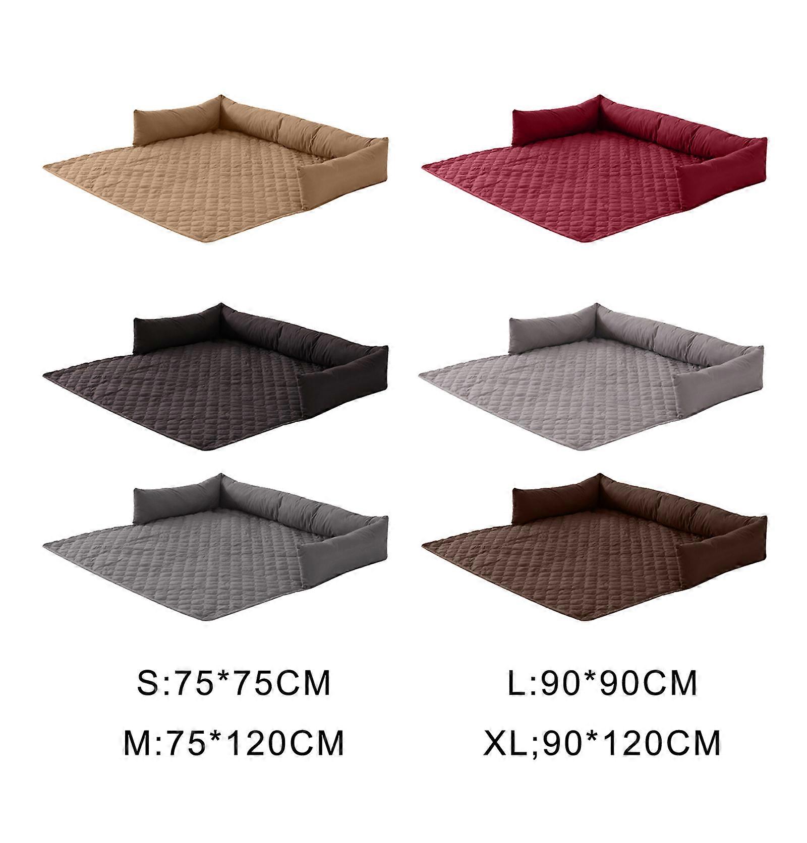 מחצלת מיטת כלב מתקפלת כרית רכה מיטת שינה לחיות מחמד לשימוש ביתי כרית מזרן לחיות מחמד שמיכת מיטה עבה גודל XL אדום