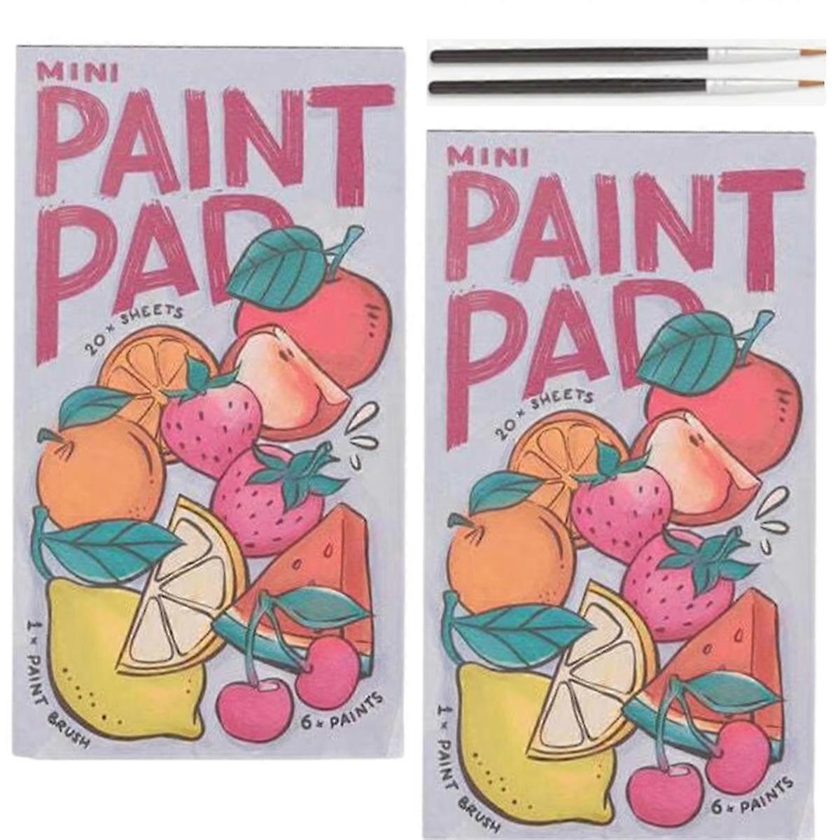 Mini Coloring Notebook Watercolor Paint Graffiti Art