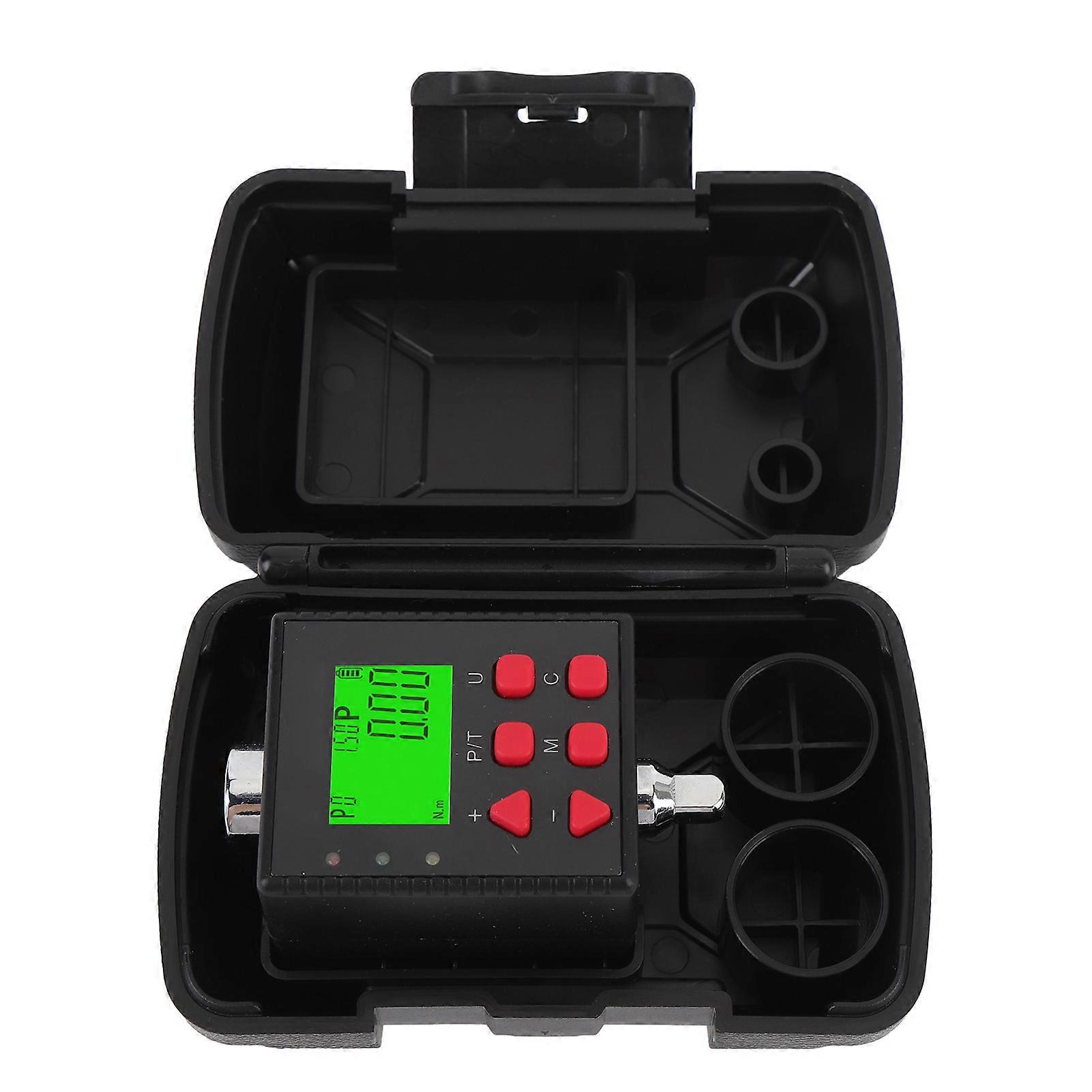 Digital Torsion Adapter 1/4 Inch Square Drive 0.3-30 N.m Digital Display Torsion Meter with Sound Light Prompt