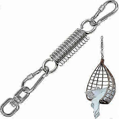 Suspension spring, steel spring, swivel spring hammock with 2 climbing buckles and 360 rotation, load capacity up to 250 kg for sandbag stand, hammock