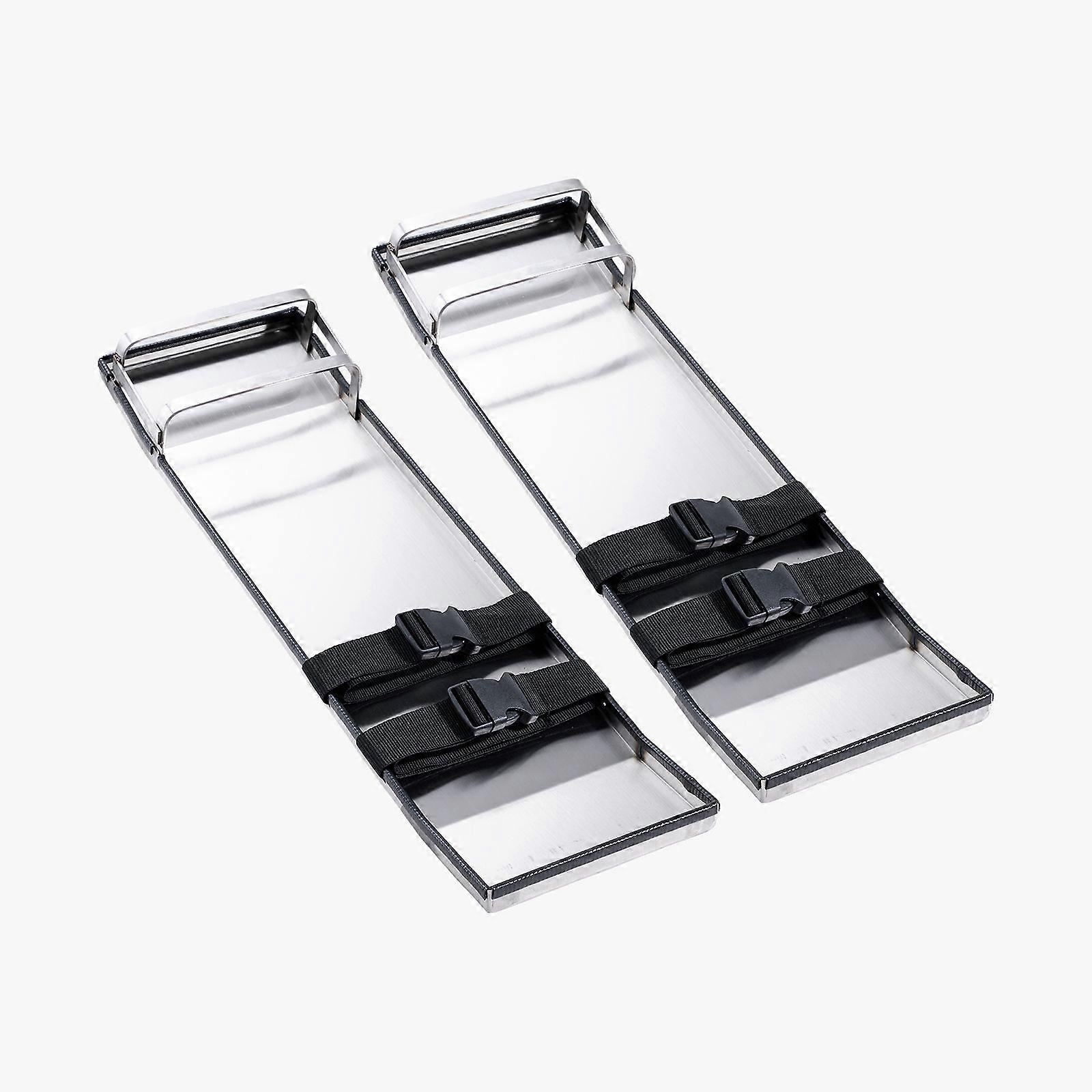 Ginocchiere in calcestruzzo in acciaio inossidabile, 28 '' x 8 '' cursori in calcestruzzo, per calcestruzzo, con cinghie per cemento e finitura in calcestruzzo