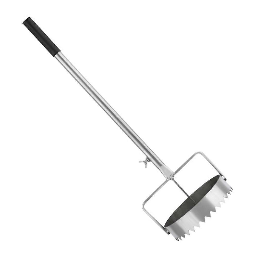 Per perforatrice per pacciame, design ergonomico anti-piega con testa seghettata in acciaio inossidabile, efficiente strumento di perforazione di pellicole plastiche