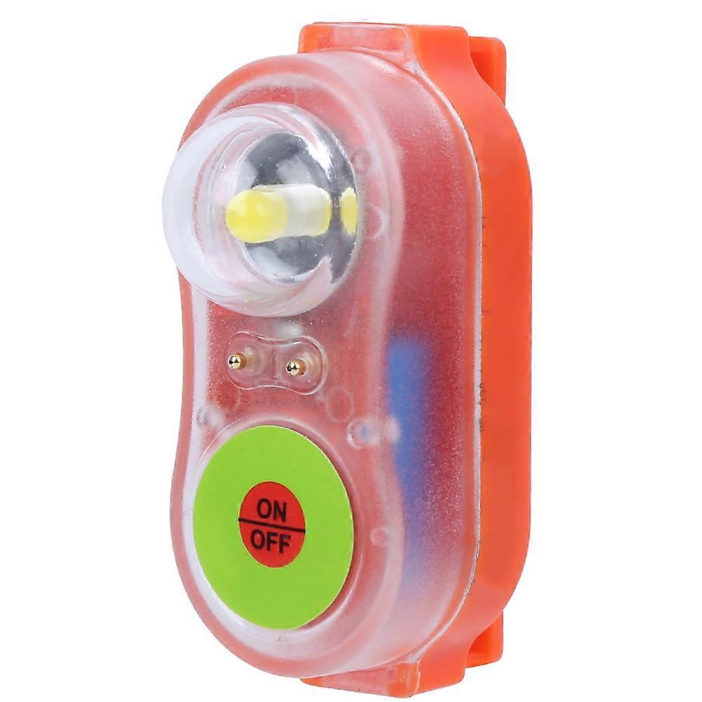 Schwimmweste Licht Lampe LED Lithium JHYD I Meerwasser Selbstbeleuchtung Meerwasser Selbstbeleuchtung Licht Auffällig Licht anziehen Licht Lampe (Orange)