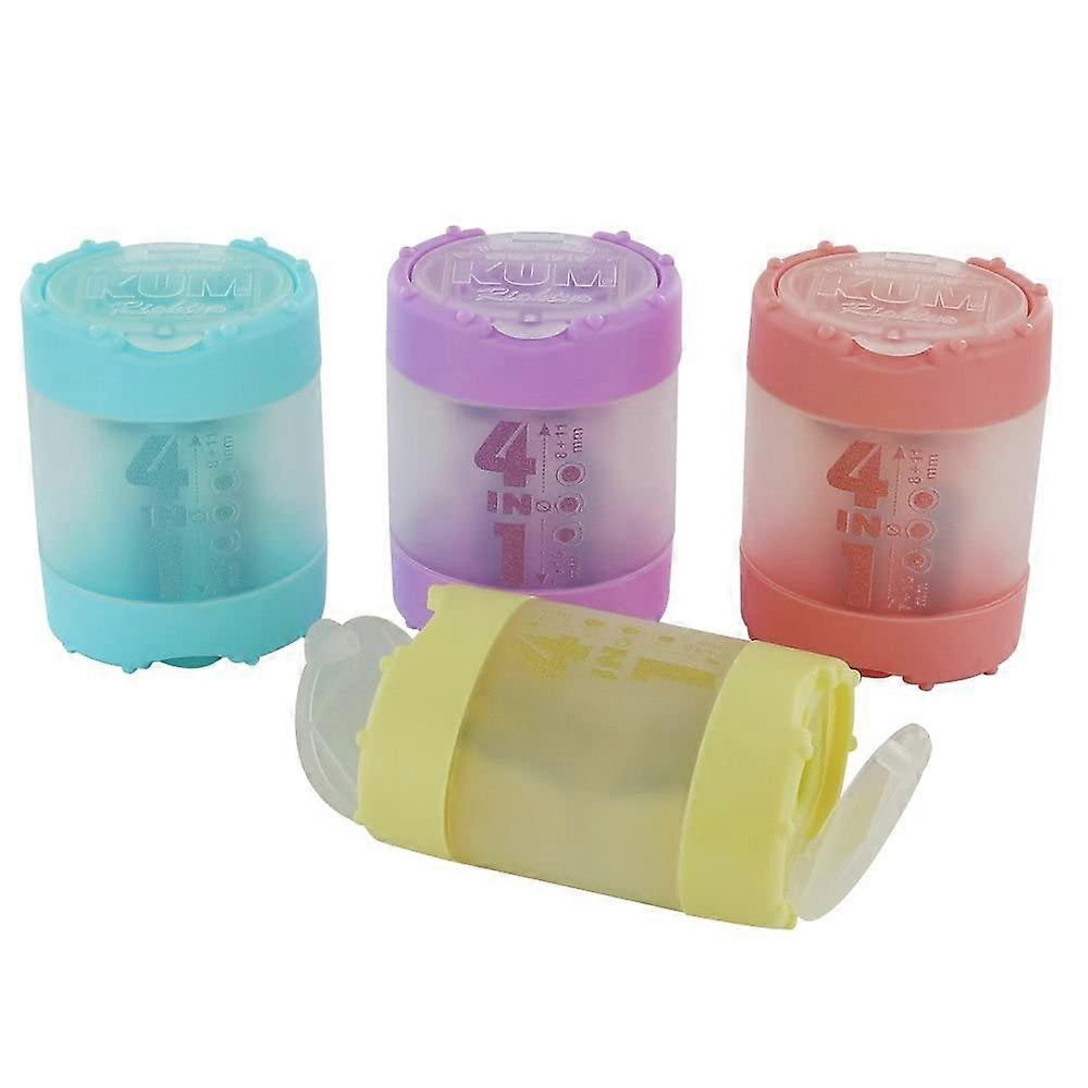 4-In-1 Pastel Pencil Sharpener Multi-Hole For Soft Pastel Pencils Plastic Compact Desk Accessory