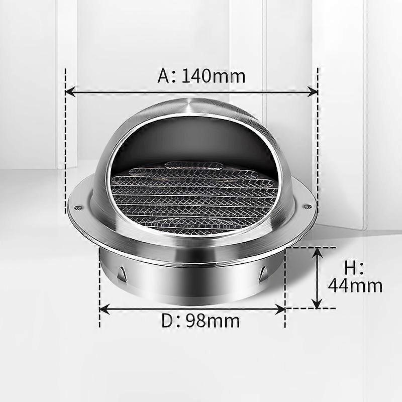 Havalandırma Kapağı Kanal Havalandırması, Kurutucu Egzoz Havalandırması Duvar Havalandırması HVAC Sistemi için Paslanmaz Çelik Yuvarlak Havalandırma Kapağı