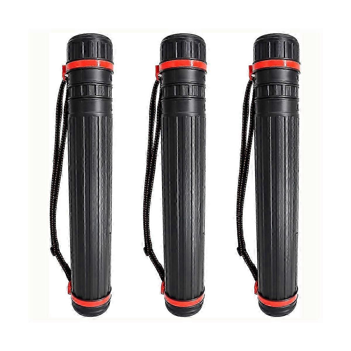 3Pack ملصق أنبوب تلسكوبي مخطط حامل, أنبوب الفن للملصقات, وثائق, الفن, مخططات, E