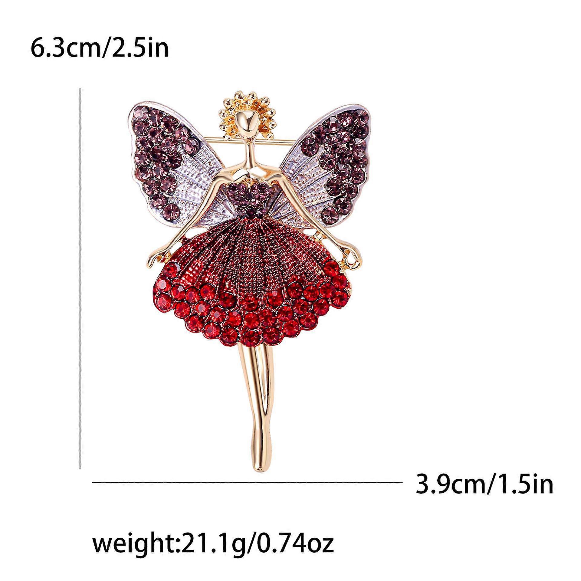 Ballet Girl Dance Japan And Korea Personality Sweet Atmosphere Age Reduction Brooch Pin Sweater Jacket Accessories