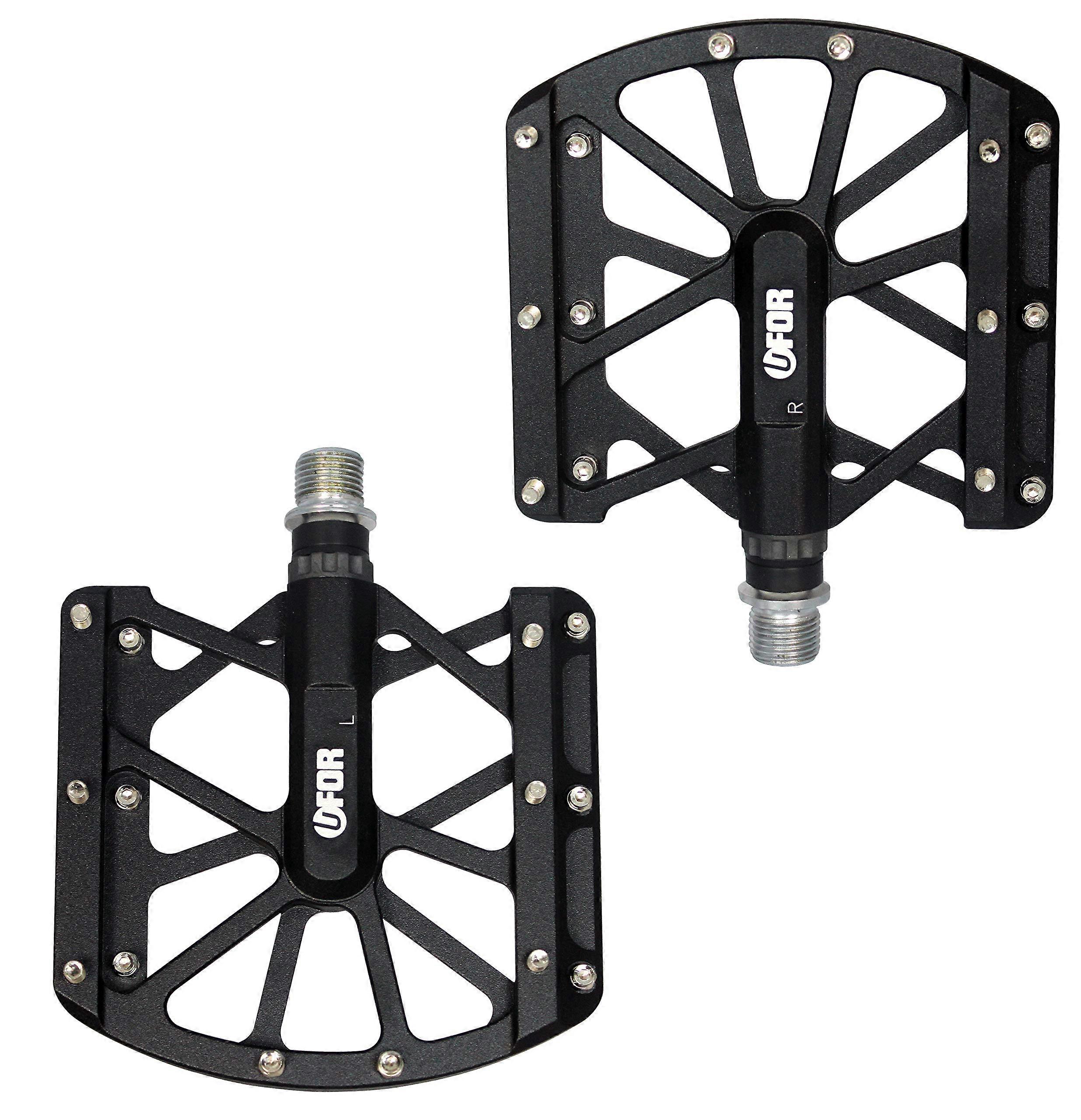 Platform Bike Pedals – AntiSlip MTB Pedals with Sealed Bearings P, Traction Wide Flat Design for Mountain, BMX, Urban Cycling