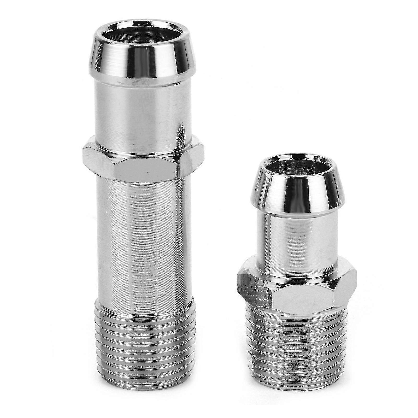 2pcs Heater Hose Fittings Connector for 3/4in Water Pump 5/8in Intake Auto Car Accessory