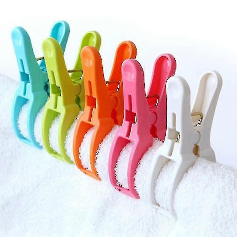 Elastic Clothespins Medium Windproof Quilt Clip Multifunctional Fixed Plastic Clothespins 5 Random Colors