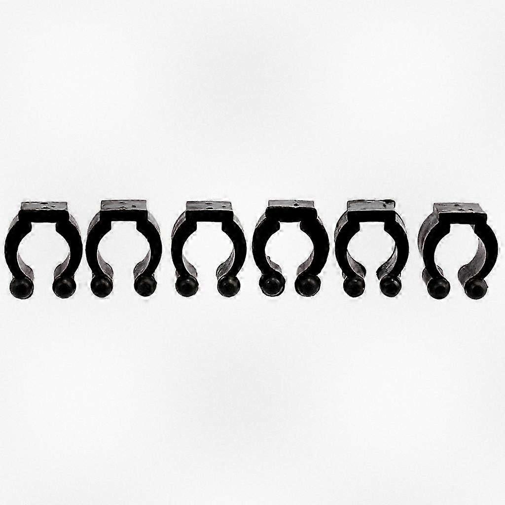 6-piece plastic billiard cue holder rack clips for pool sticks
