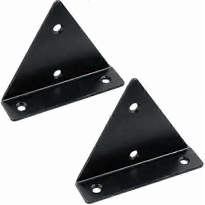 Wandmontierte Regalhalterung, Regalstütze, Carport-Halterung und Befestigung, 2 Stück, die schwarze