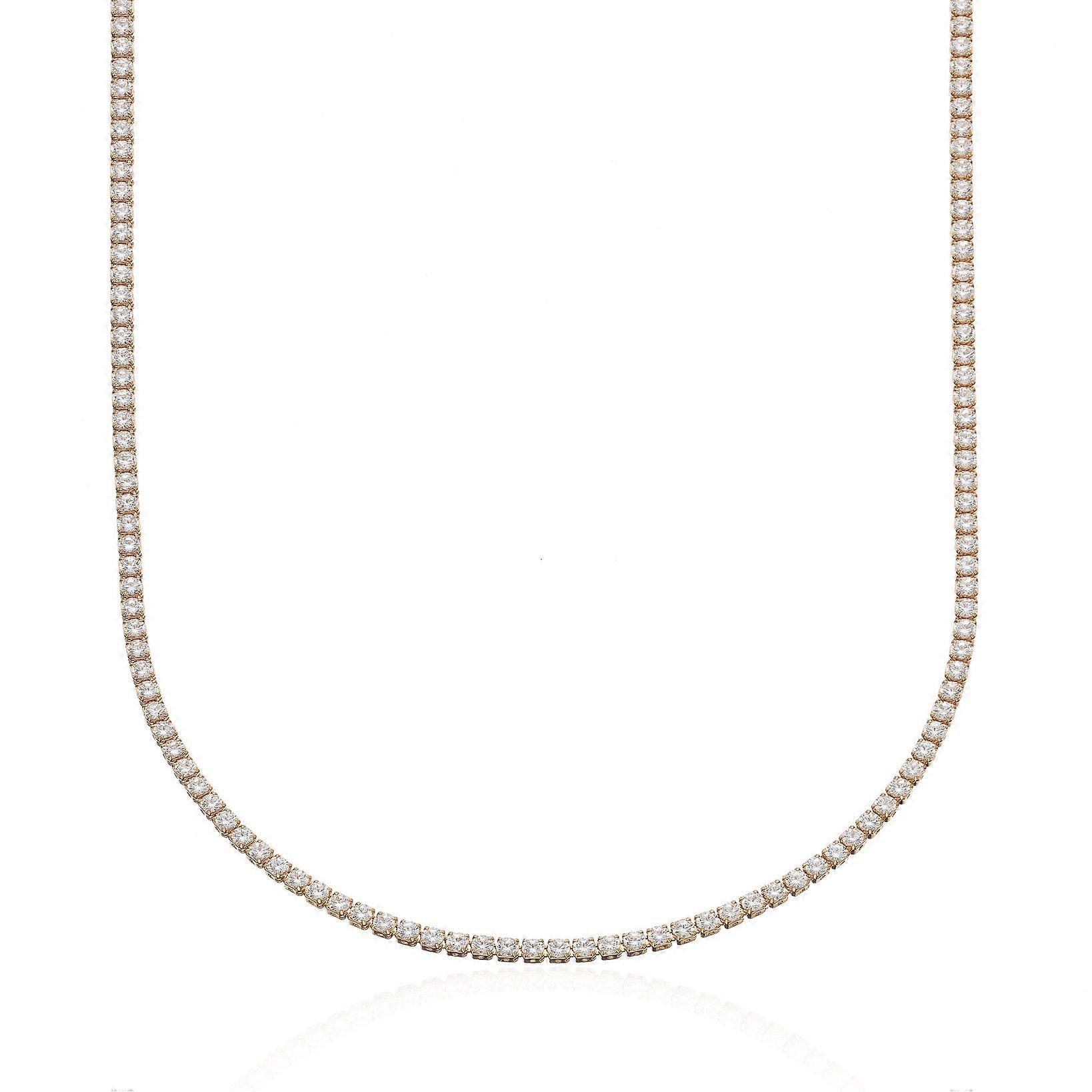 Gold Slim Classic Tennis Chain Necklace