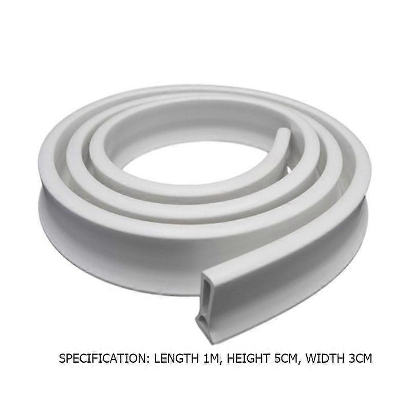 1/2M Silicone Water Stopper Shower Barrier Waterproof Bathroom Door Self Adhesive Water Retaining Sealing Strip Dry&Wet SeparatiCraft Pipe Cleaners