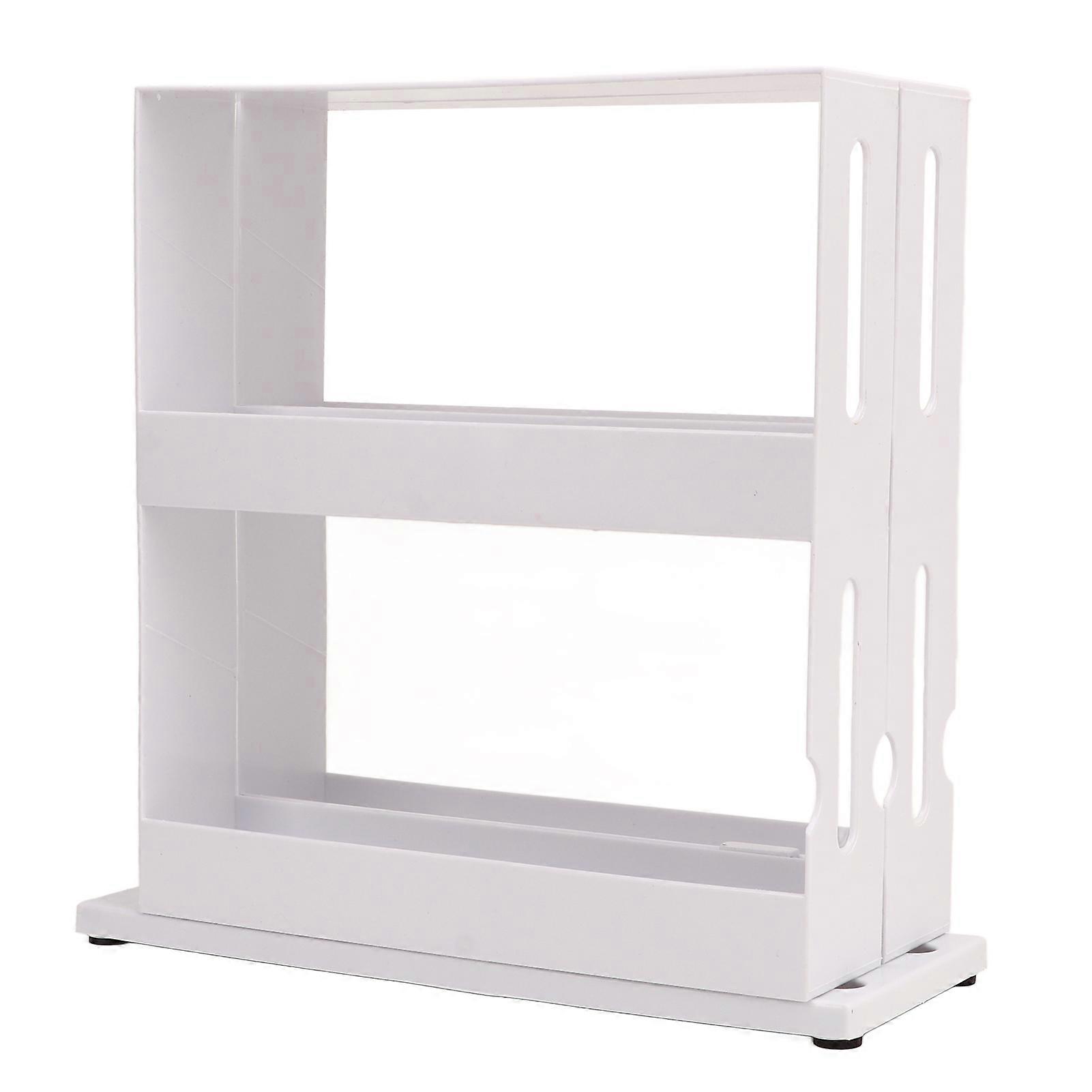 Kitchen Spice Rack Pushable Multilayer Storage Shelf Seasoning Sundries Sorting Rack Organizer