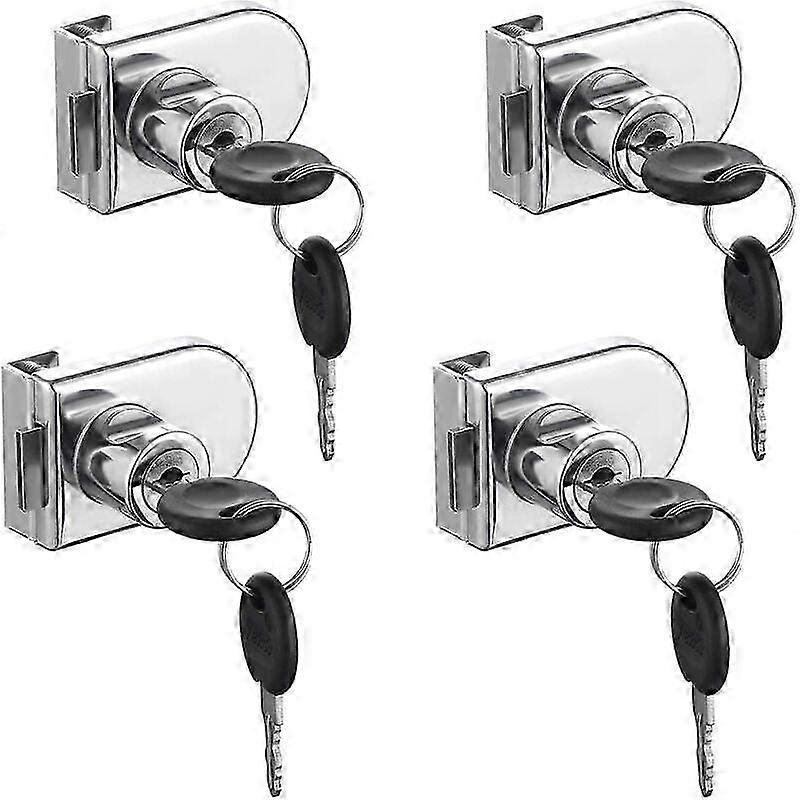 Keyed Safety Locks for 4-Pack Glass Door Display Cases with Locks Included