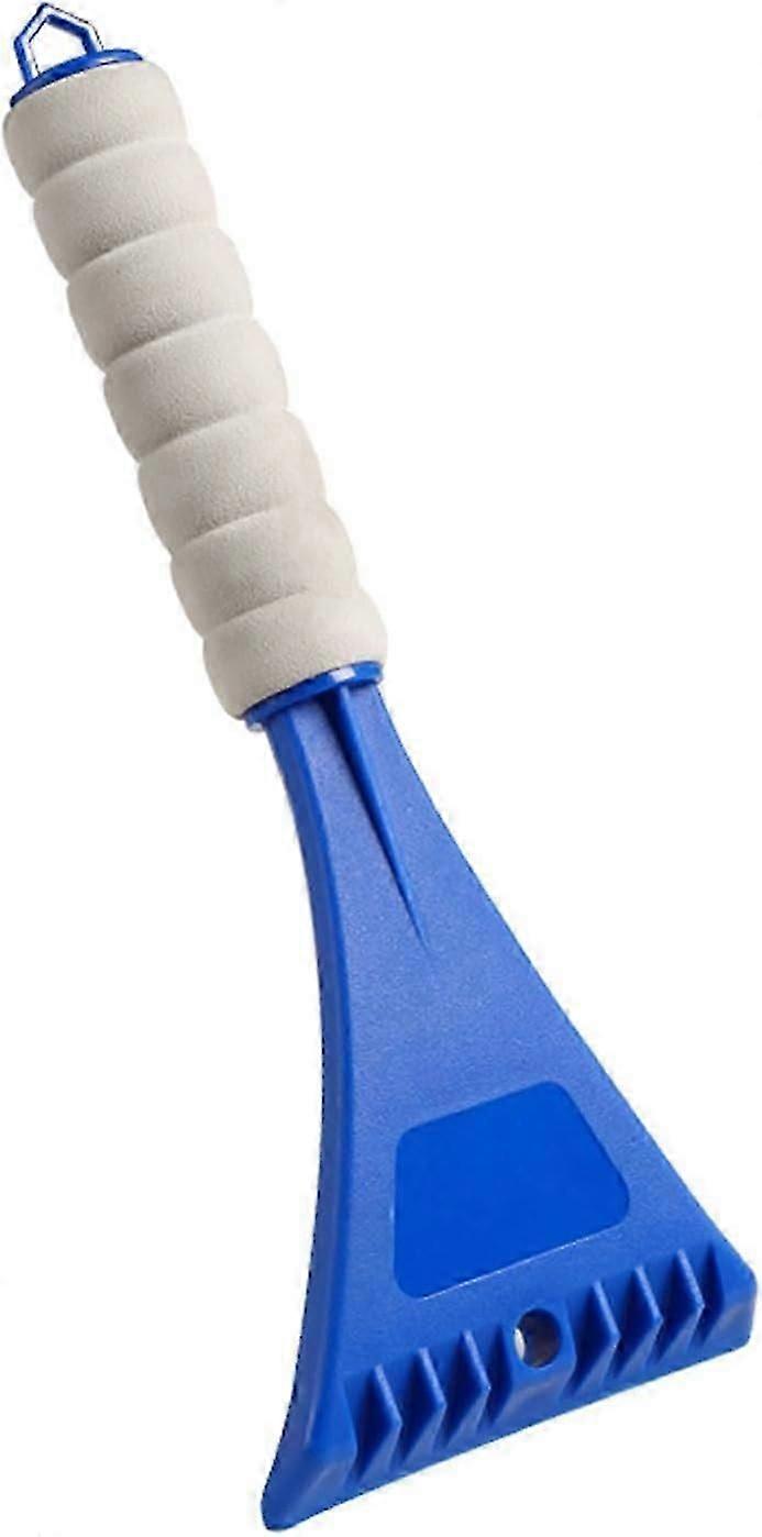 Car Windshield Ice Scraper 10 Inch Ice and Snow Defrost Scraper with Foam Handle Durable Ice Scraper for Window Snow Removal Ice Shovel Tool Blue