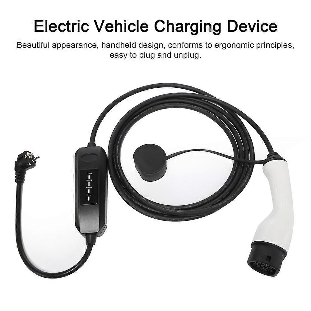 Portable 13A Electric Vehicle Chargers New Energy Automobile Charging Device with Indicator Light