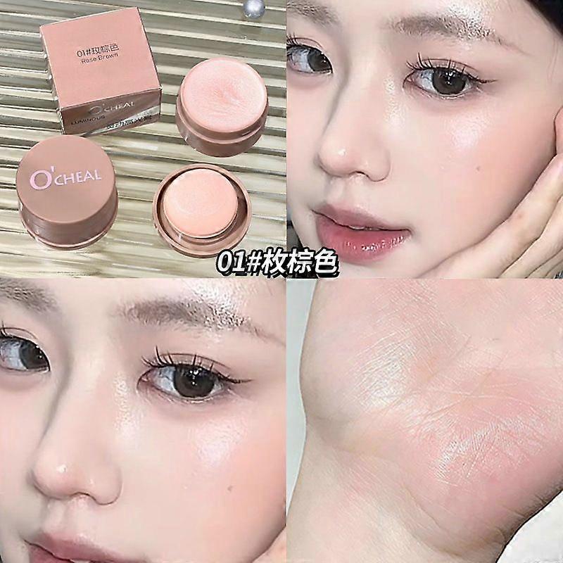 Highlighter Make-up, Make-up für Gesicht Highlighter mit transparenten Perlmutttönen, Glow Balm Dewy, hochpigmentierte Highlighter Make-up für Frauen