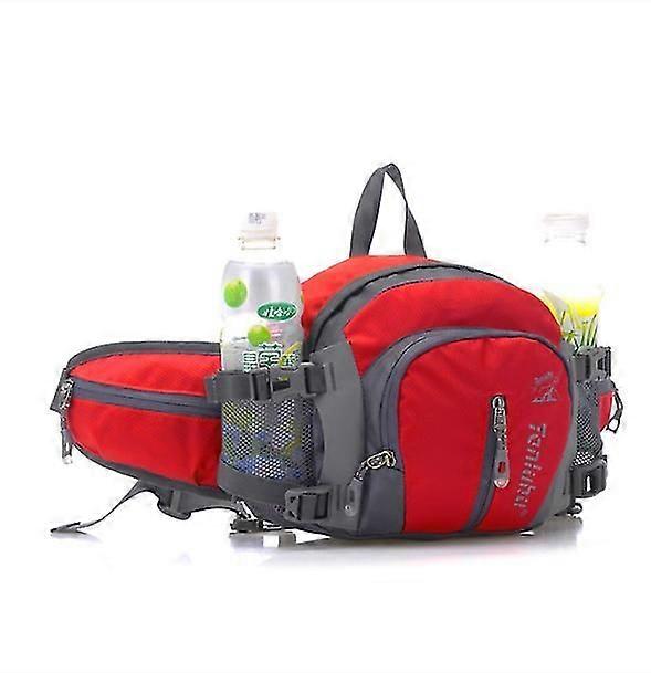 Bicycle Cycling Backpack Shoulder Waist Pack Color Red