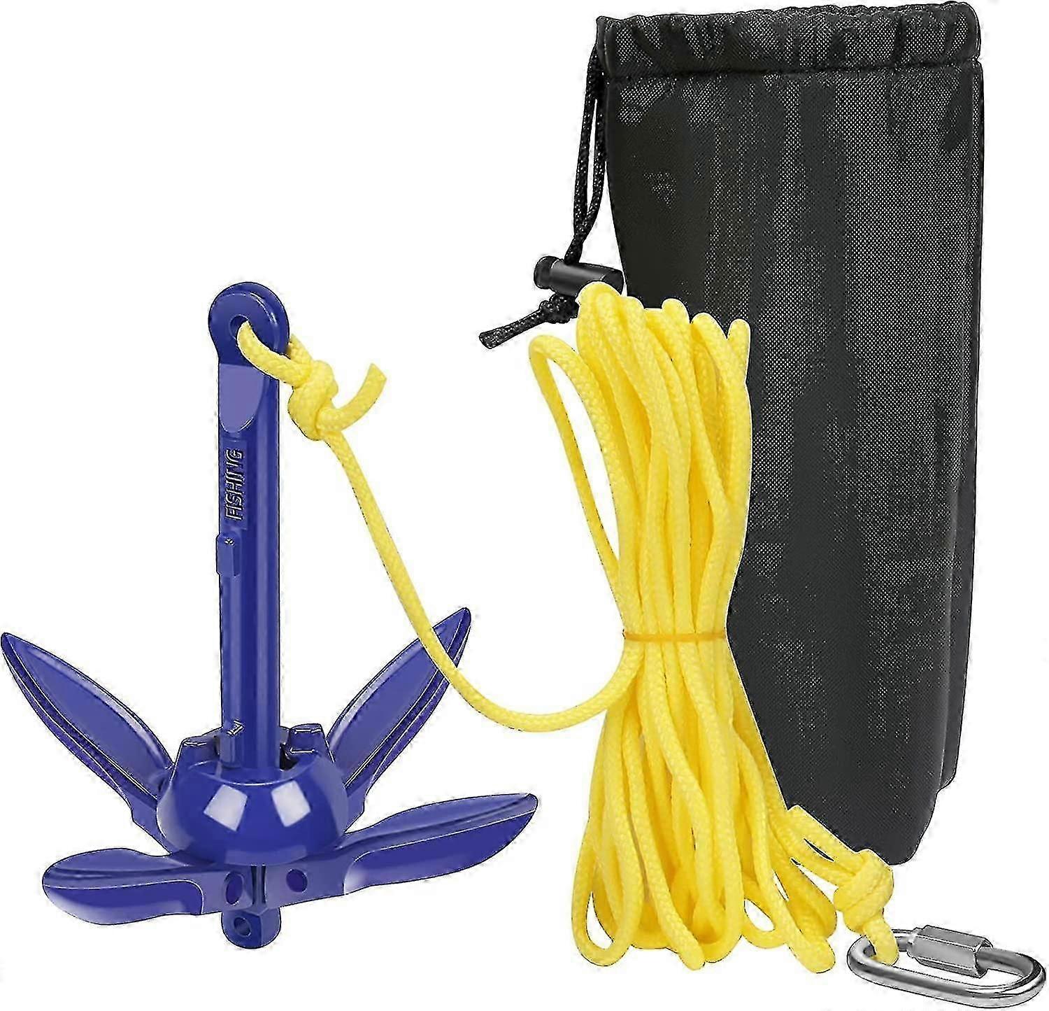 Collapsible Boat Anchor - Collapsible Anchor - Boat Anchor With Rope - Anchor Kit For Canoe Kayak Small Inflatable Boat