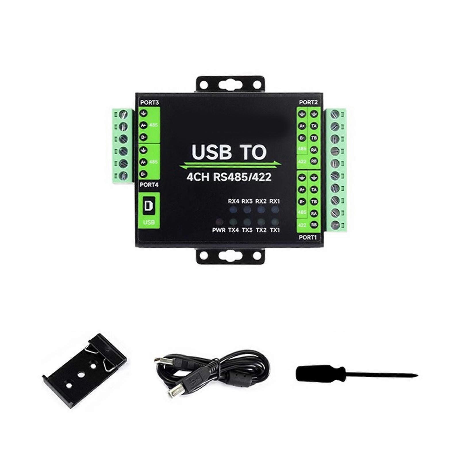 Supporto adattatore isolato Convertitore da USB a RS485 a 2 vie e RS485/422 a 2 vie con chip a FT4232HL di livello industriale da USB a RS485/422