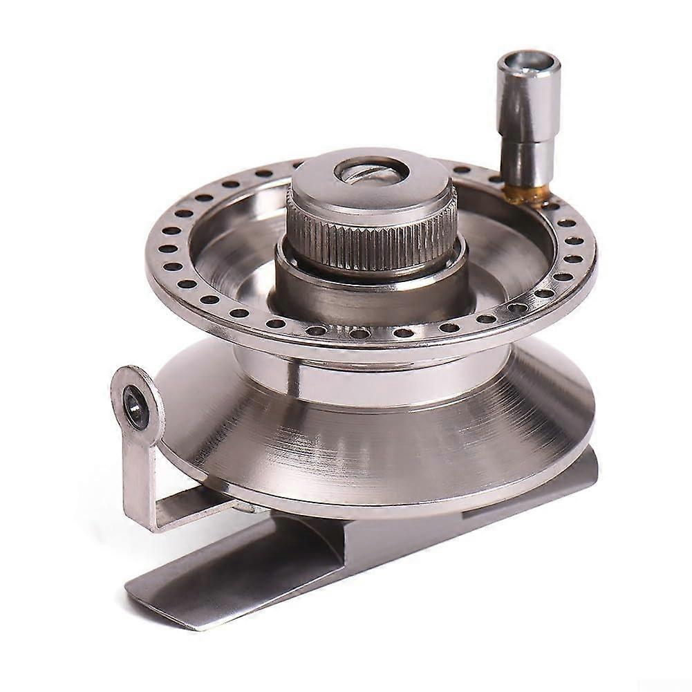 Ice Fishing Reel Made From Robust Aluminum Alloy, Right-Handed BLT-50 With Click Sound