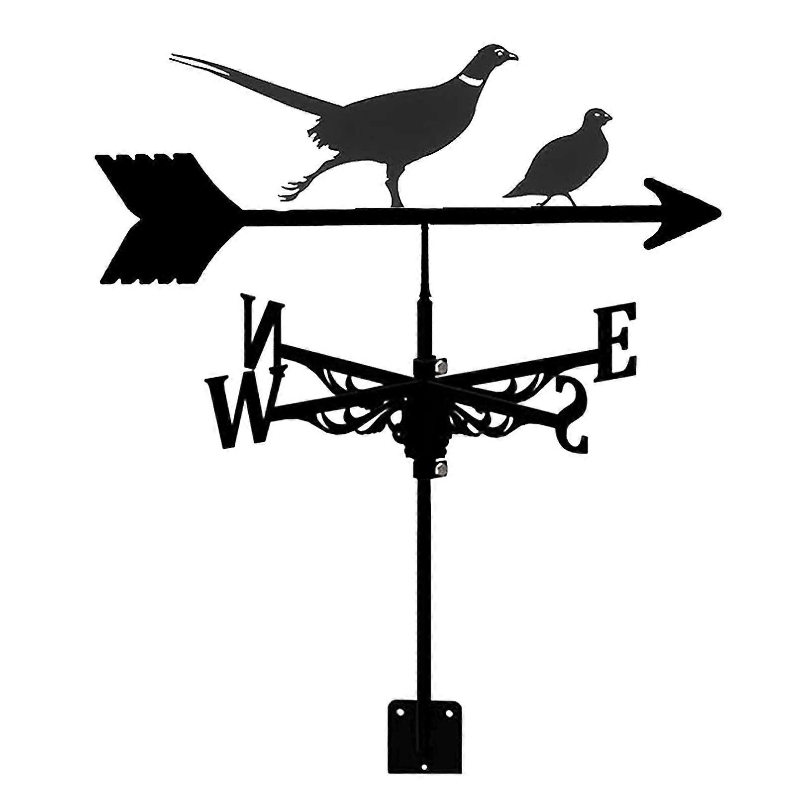 Metal Weather Vane, Vintage Wind Vane for Outdoor Use, Hollow Design, Direction Indicator for Garden and Paddock, Eagle Style