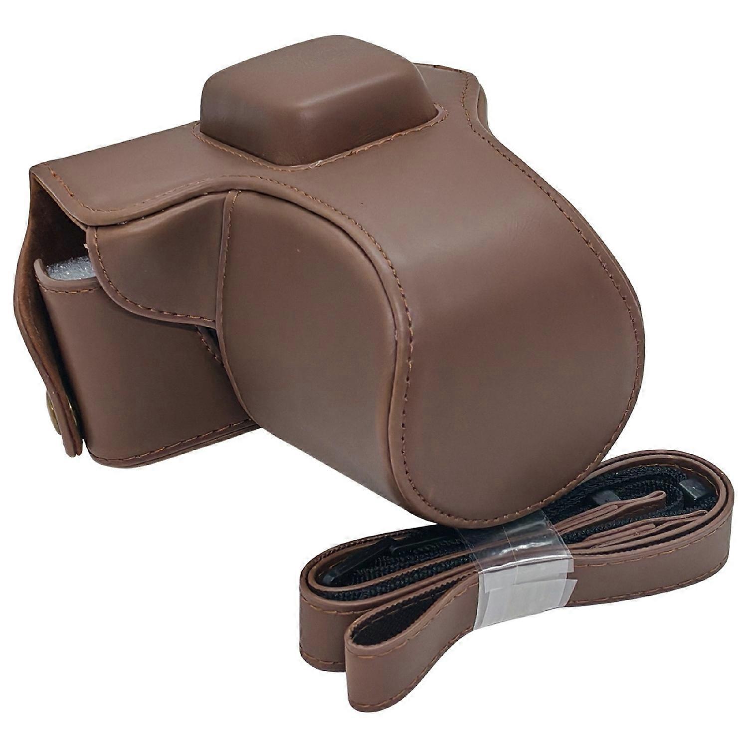 For Olympus PEN E-PL3/E-PM1 Mirrorless Camera Portable PU Leather Protective Bag with Shoulder Strap