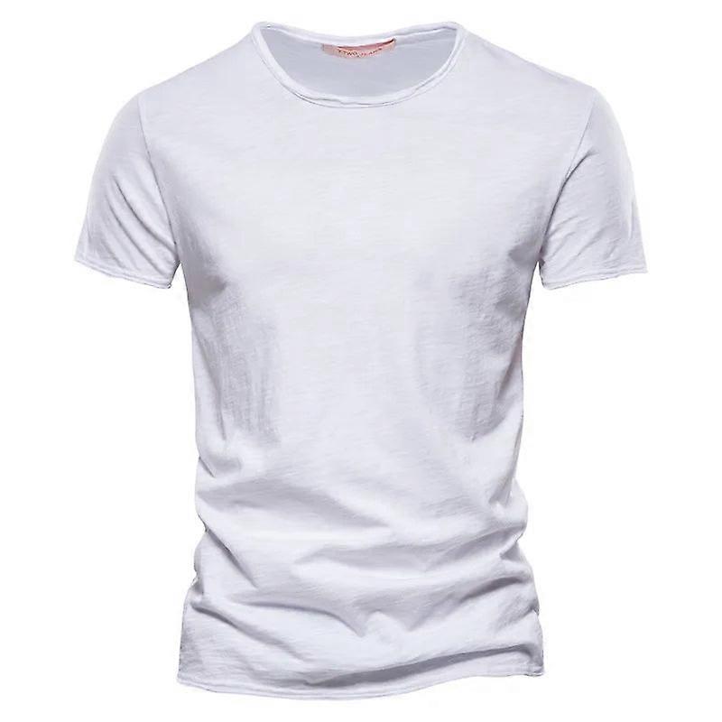 Cotton Mens T-shirt V Neck Slim Fit Tops Tees Short Sleeve T Shirt