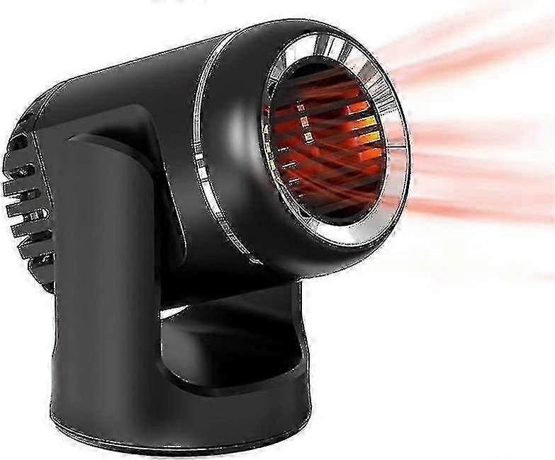 Portable Car Heater Fan, Fast Heating & Defogger, Adjustable Cooling for Windshield