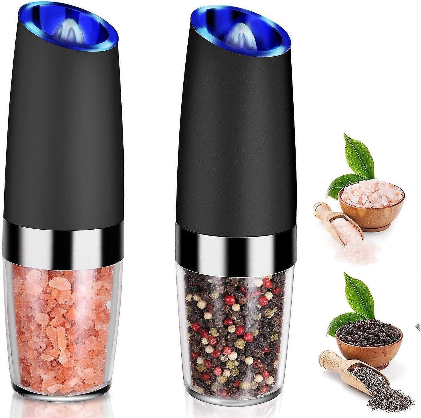 Electric salt pepper mill LED 2pcs