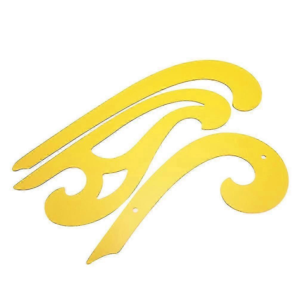 3 Pcs French Curve and Template Ruler Set for Various Design Forms, Fashion Ruler Stencils for Craft and Sewing Projects - Excellent Quality