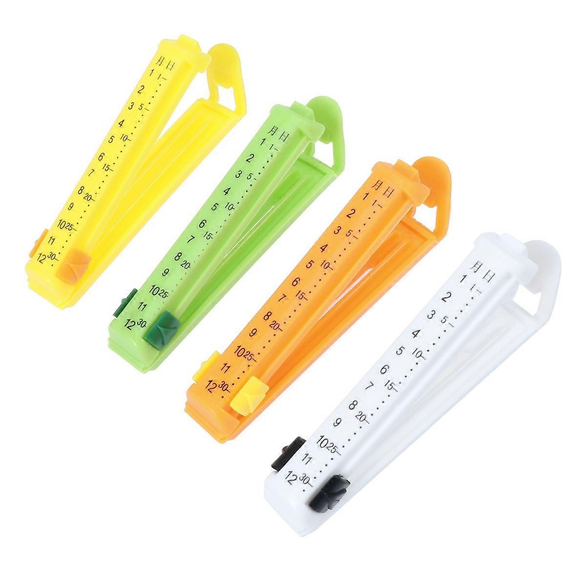 Food Storage Clips with Time Indicator for Easy Snack Management