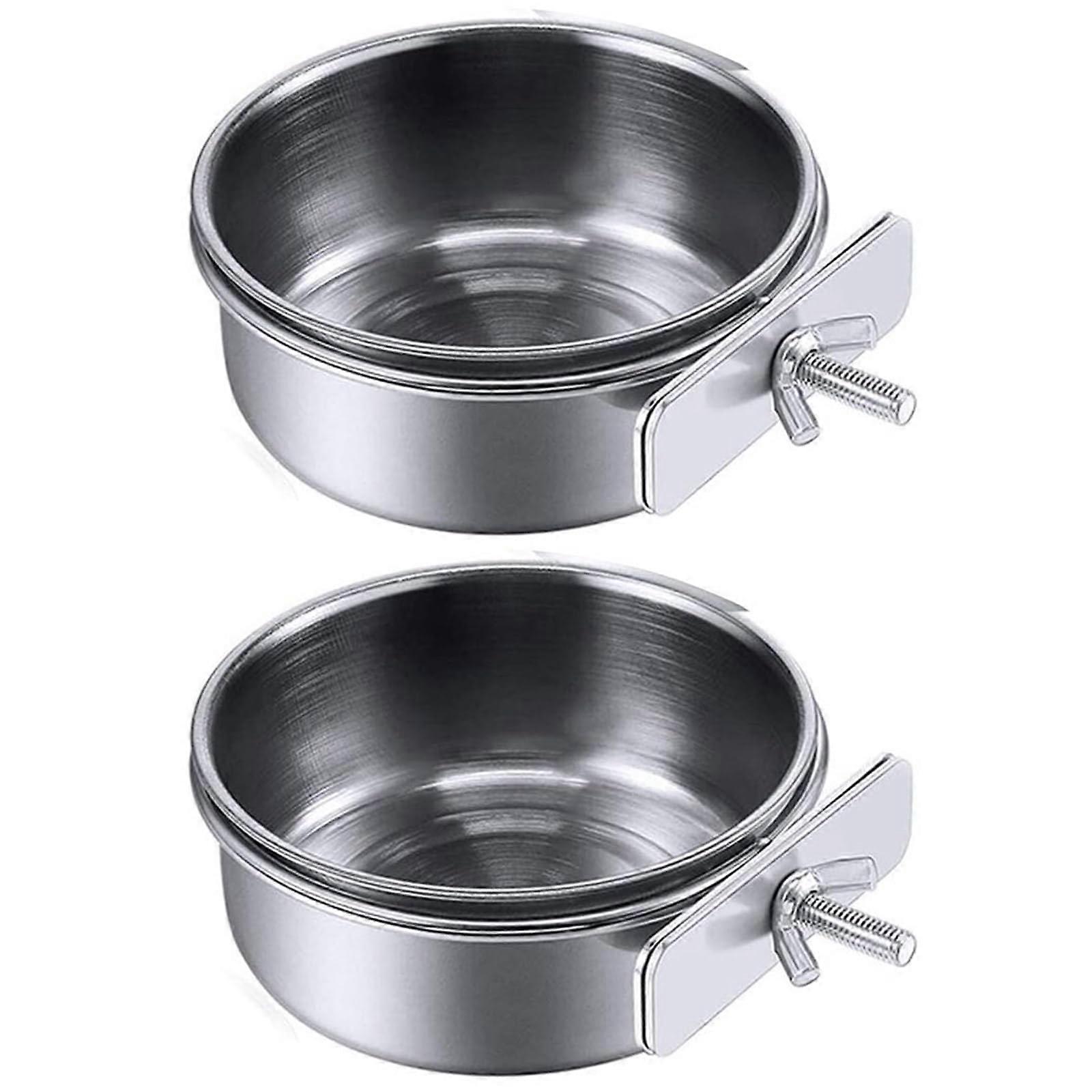 Removable Feeding Bowl For Cage 2 Piece Set Small Animal Dish