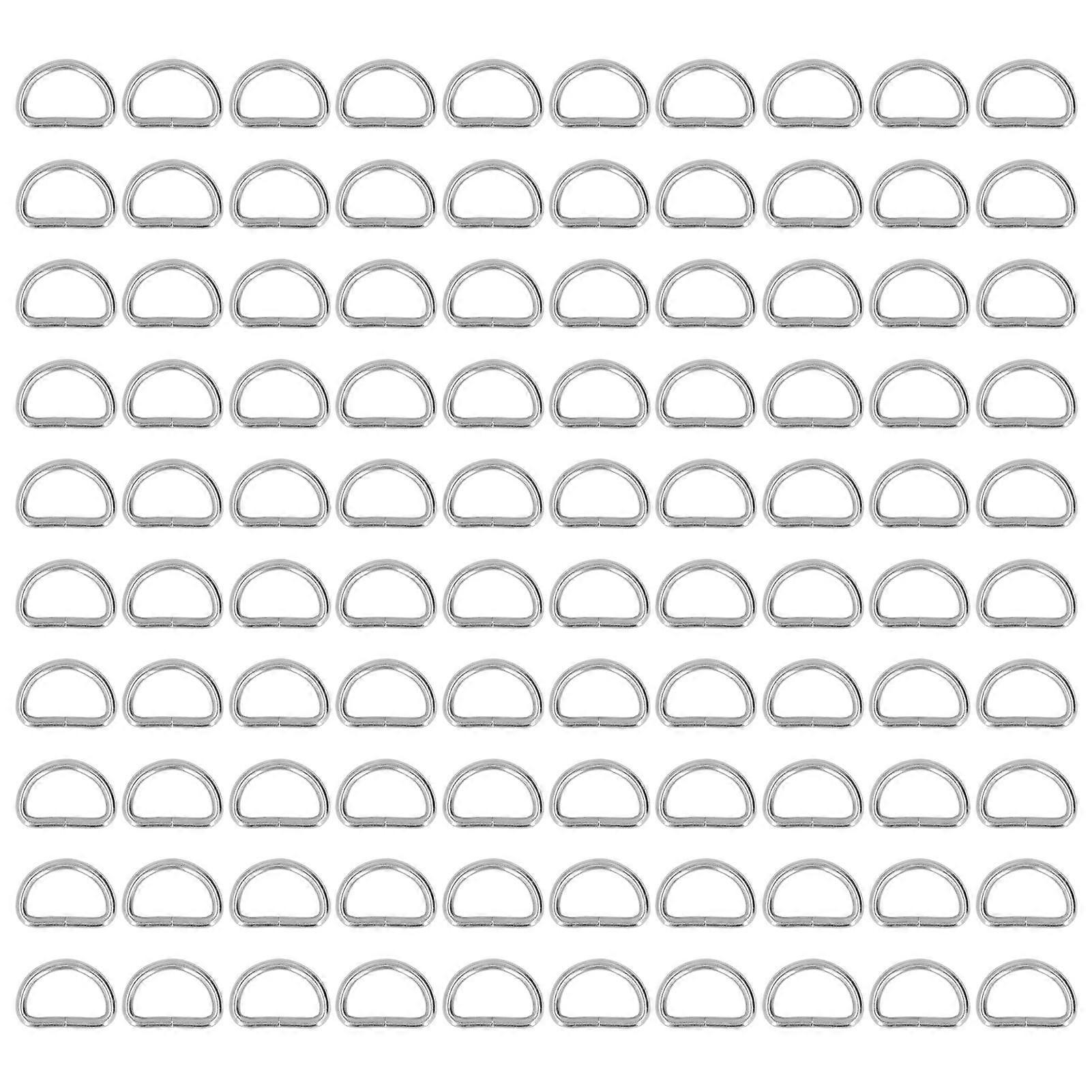 2025 Latest Model  100Pcs D Rings Sturdy Durable Glossy Wide Application