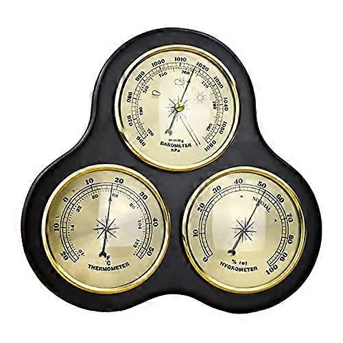 Ambient Weather, 3 in 1 Wall Mounted Weather Thermometer, Barometer with Dial