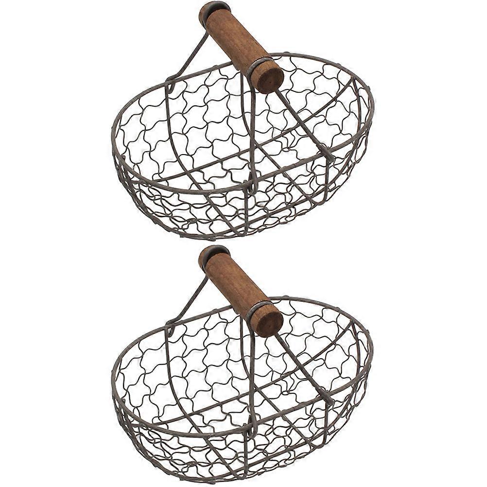 Stable Household Organizer, Versatile Iron Basket for Daily Needs