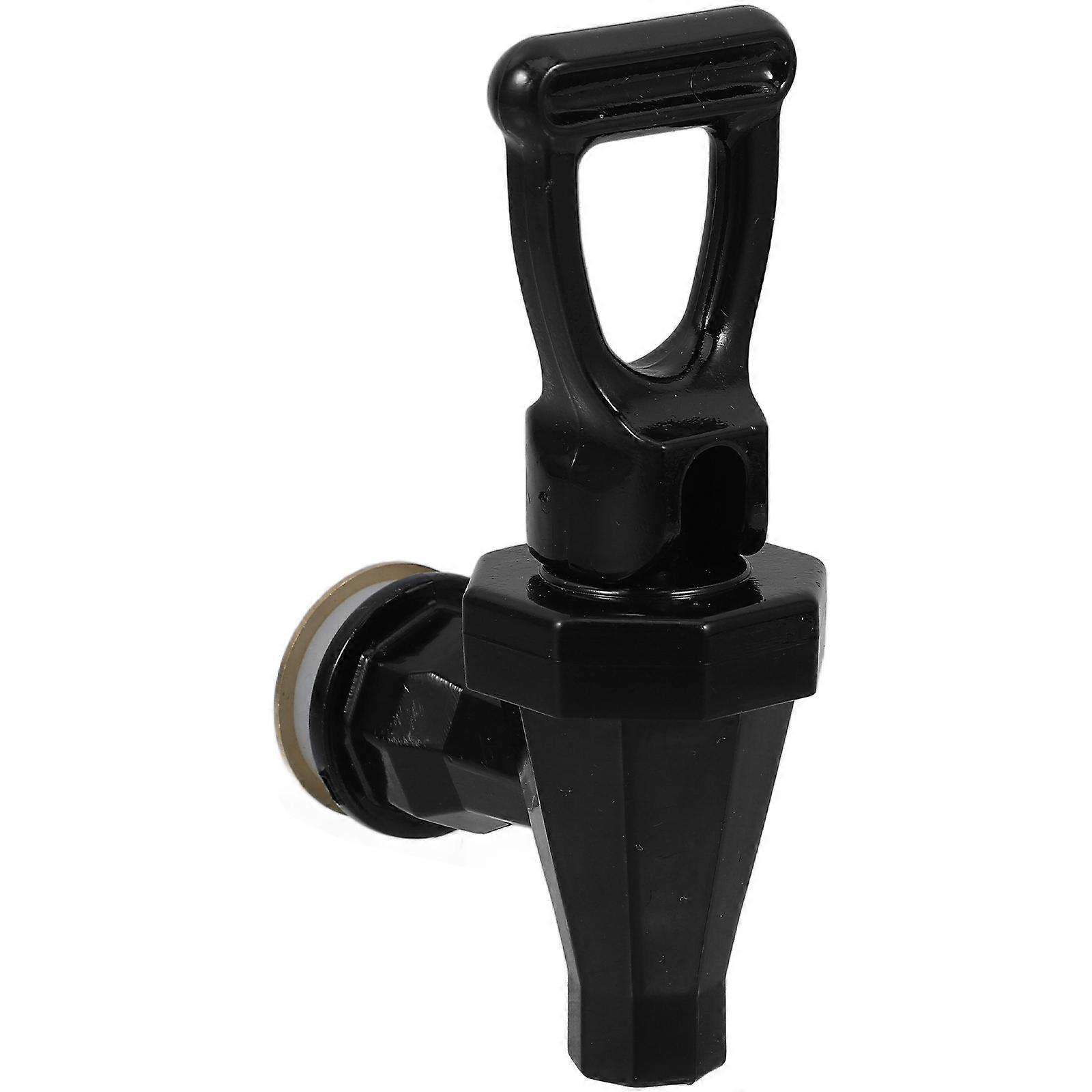 Black Water Dispenser Faucet with Push Button for Beverage Containers Compatible with Tea Buckets