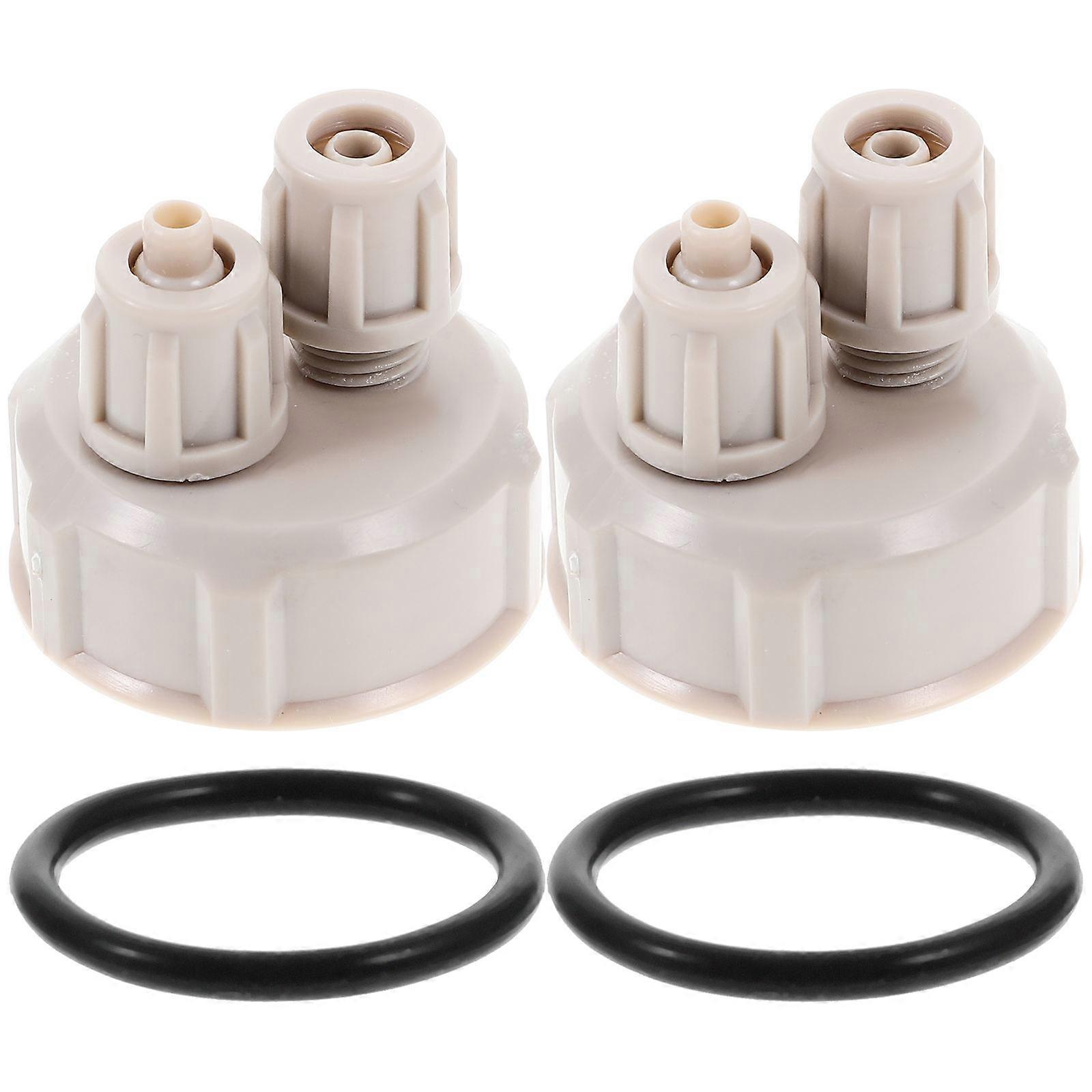 2pcs DIY Bottle Cap Aquarium Accessory for Fish Tank Plants, Easy to Use CO2 Generator Tool for Custom Setup