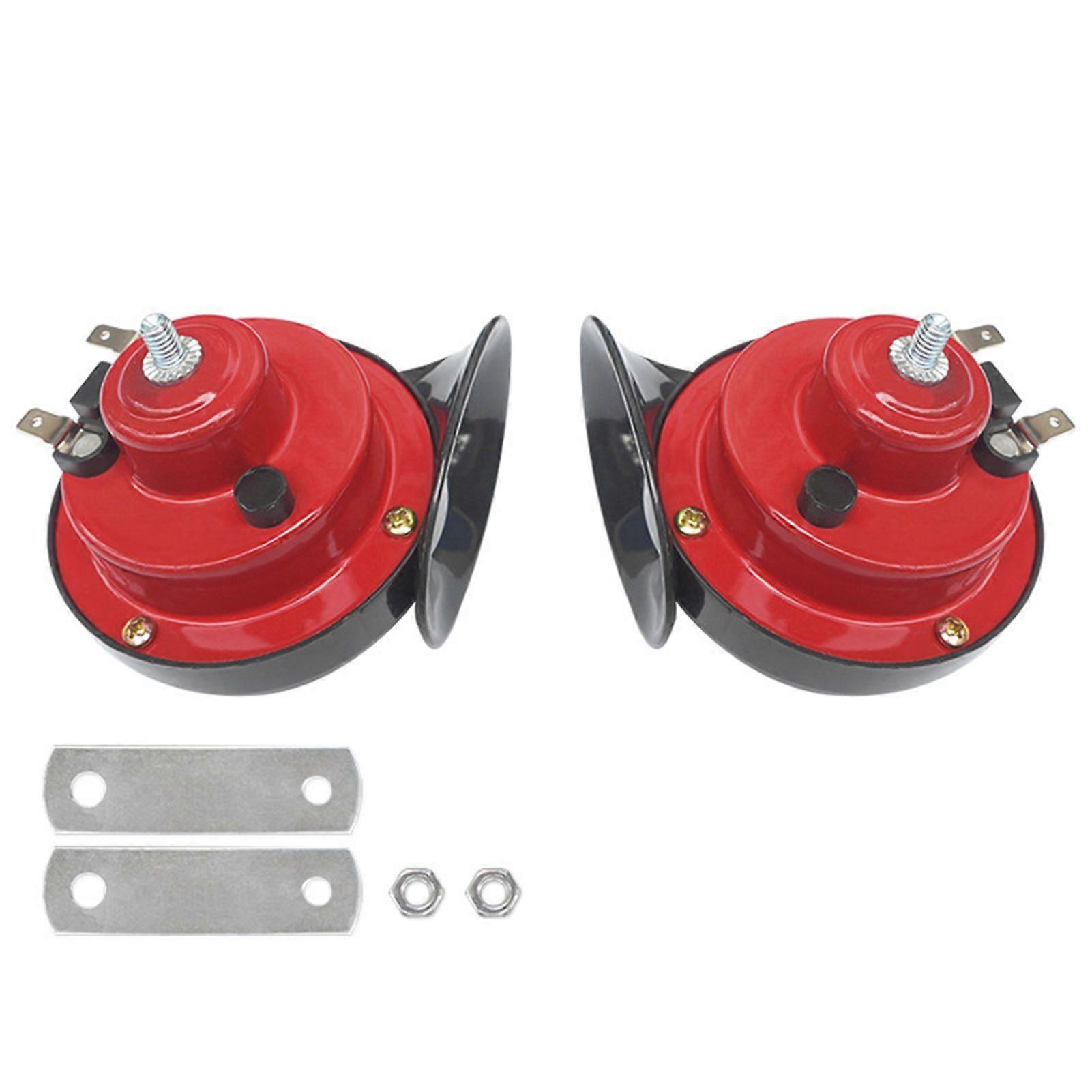 300DB Super Loud Train Horns, 12V/24V Waterproof Air Horns, Automotive Electric Snail Horn for Car, Motorcycle, Truck, Bike, Boat
