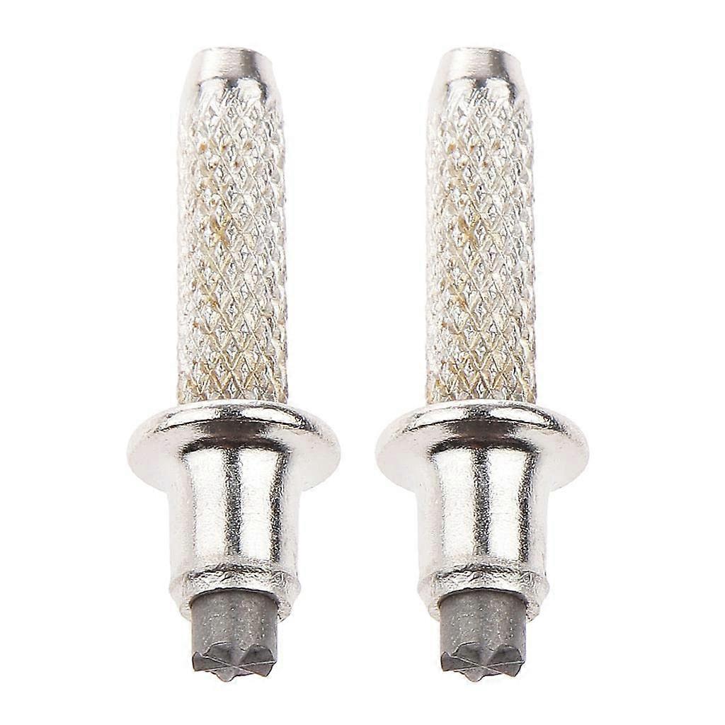 Set of 2 mountain pole tips, metal tip for hiking stick, walking stick, trekking pole, replacement rod tip