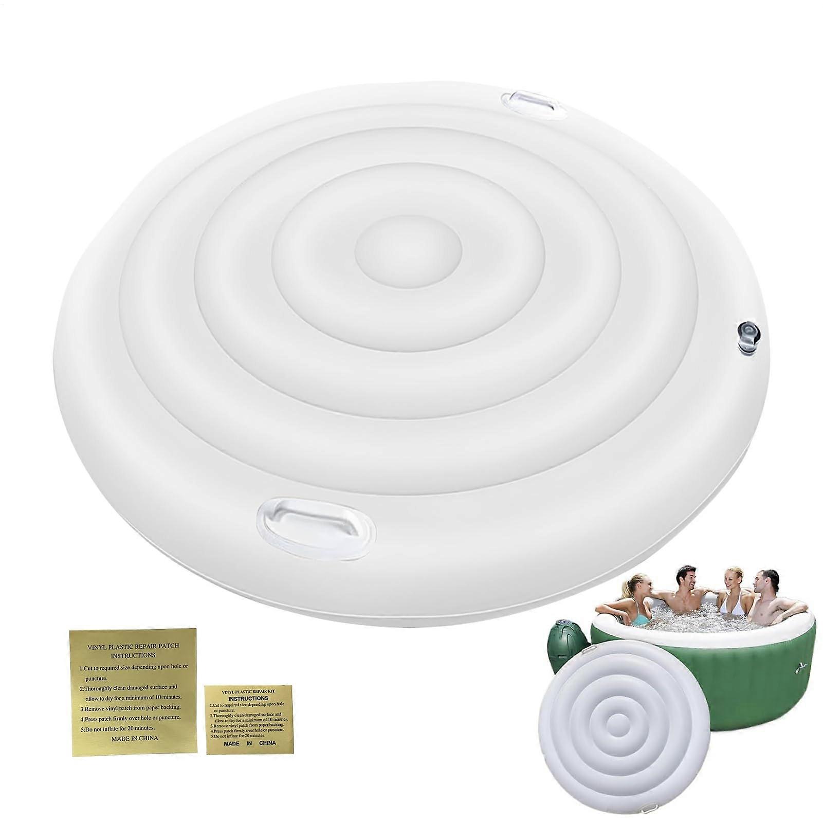 Protective Cover for 160 cm Round Inflatable Spa | Foldable Outdoor Spa Cover with Carry Handle for Garden and Pool Use