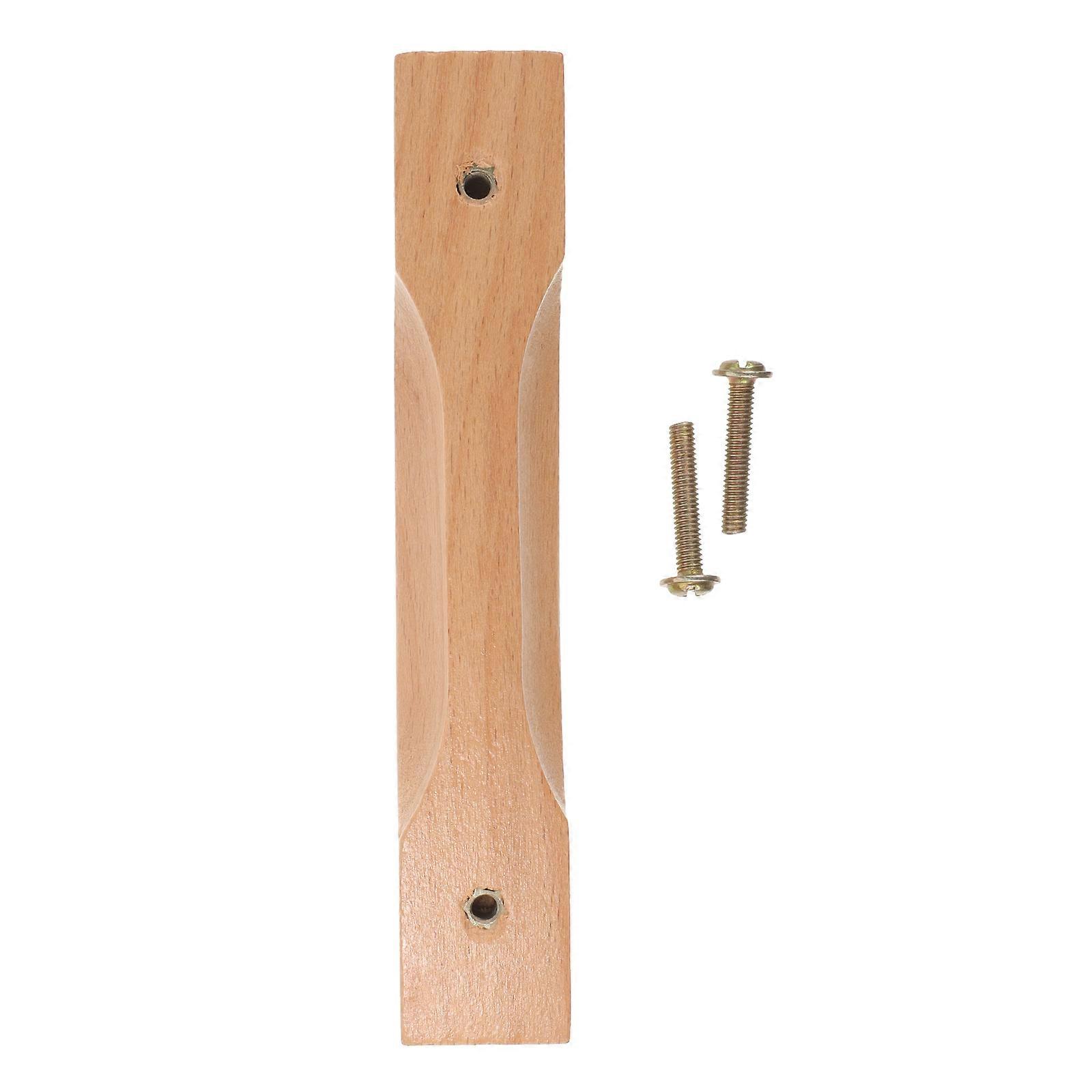 Cabinet Handle Drawer Pull Minimalist Style Metal And Wood Wardrobe Update 13.20X2.00X2.00CM 1Set