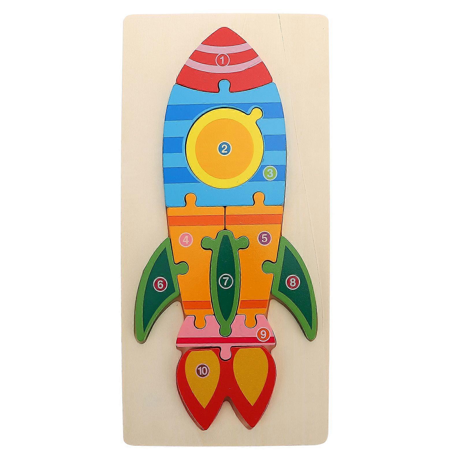 Raketen Form Puzzle Holz Puzzle Puzzle Raketen Puzzle Kinder Spielzeug