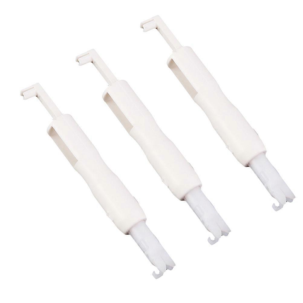 Automatic Needle Threading Device Sewing Tool For Easy Threading Sewing Machine 7.50x1x1cm White 3Pcs